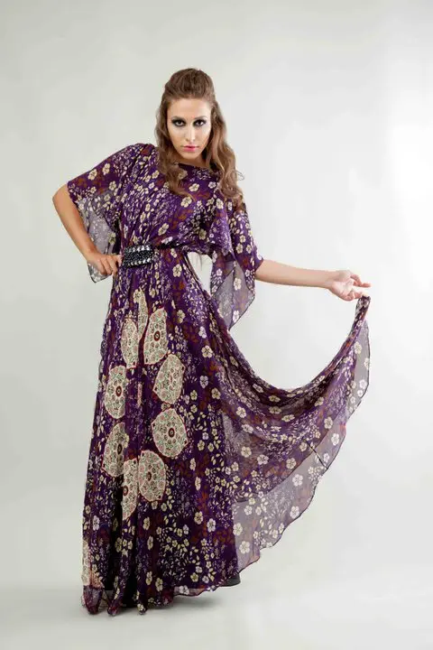 16.persian carpet print kaftan