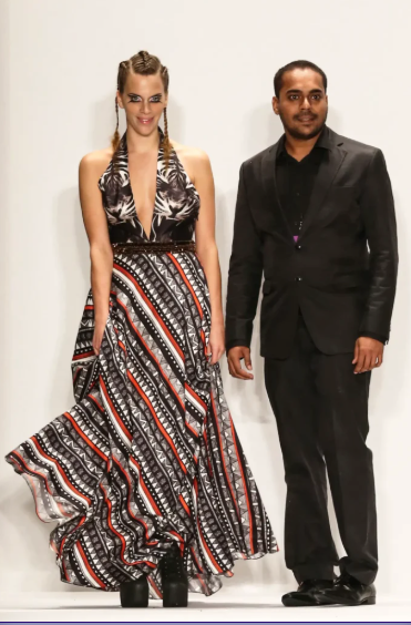About : Epic Sustainable Fashion Brand Since 2009 1 Srikanth Yeddula founder of sustainable fashion brand, Shrekahnth and Juliette Dechy bowing on the runway after the Spring/Summer 2015 collection showcase at New York Fashion Week.